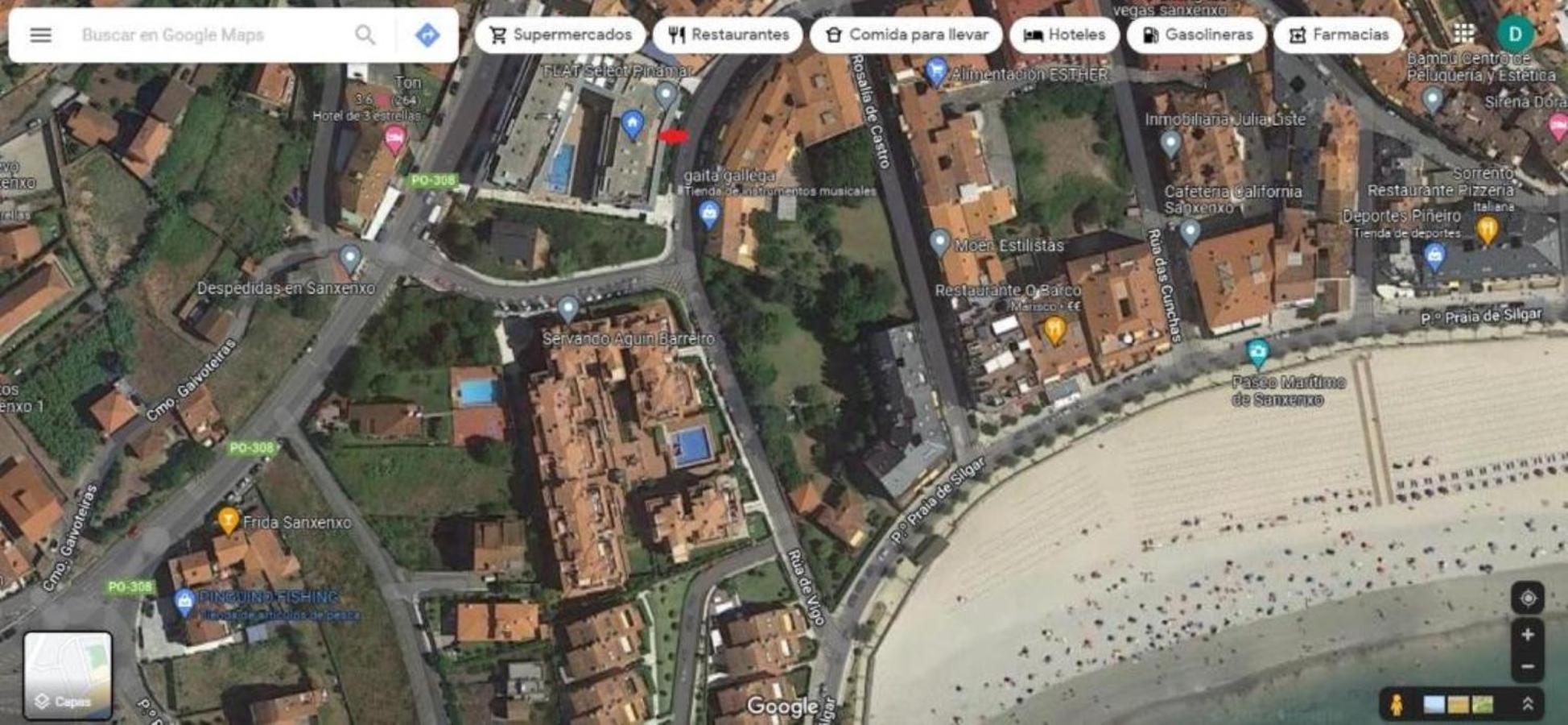 Apartamento En Urbanizacion Con Piscina En Playa De Silgar Sanxenxo Exteriér fotografie